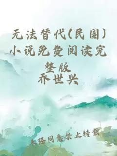 無法替代(民國)小說免費(fèi)閱讀完整版